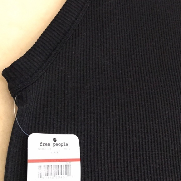 Free People Wide Rib Seamless Cami Black. XS/S, M/L - Picture 5 of 7